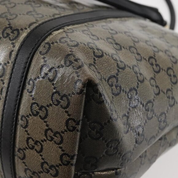 GUCCI GG Crystal Tote Bag Gold Navy 197953 Auth 142538 - Picture 2 of 15